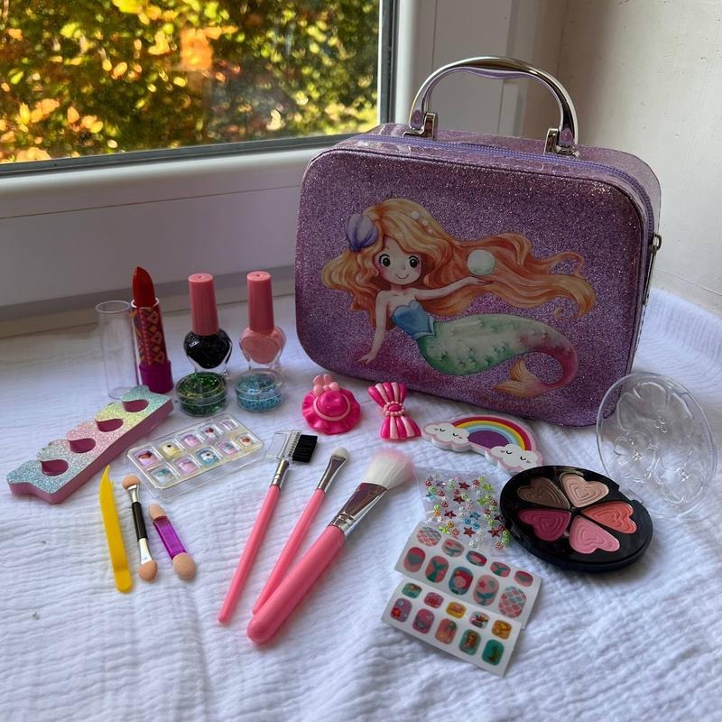 Mermaid Cosmetic Washable Makeup Kit - Toymallpk