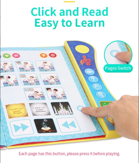 Arabic & English Kids Interactive Y-Book With Pen - Toymallpk