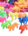 PACK OF 100-Animal Shape Crystal Rubber Jelly Growing  for Decoration