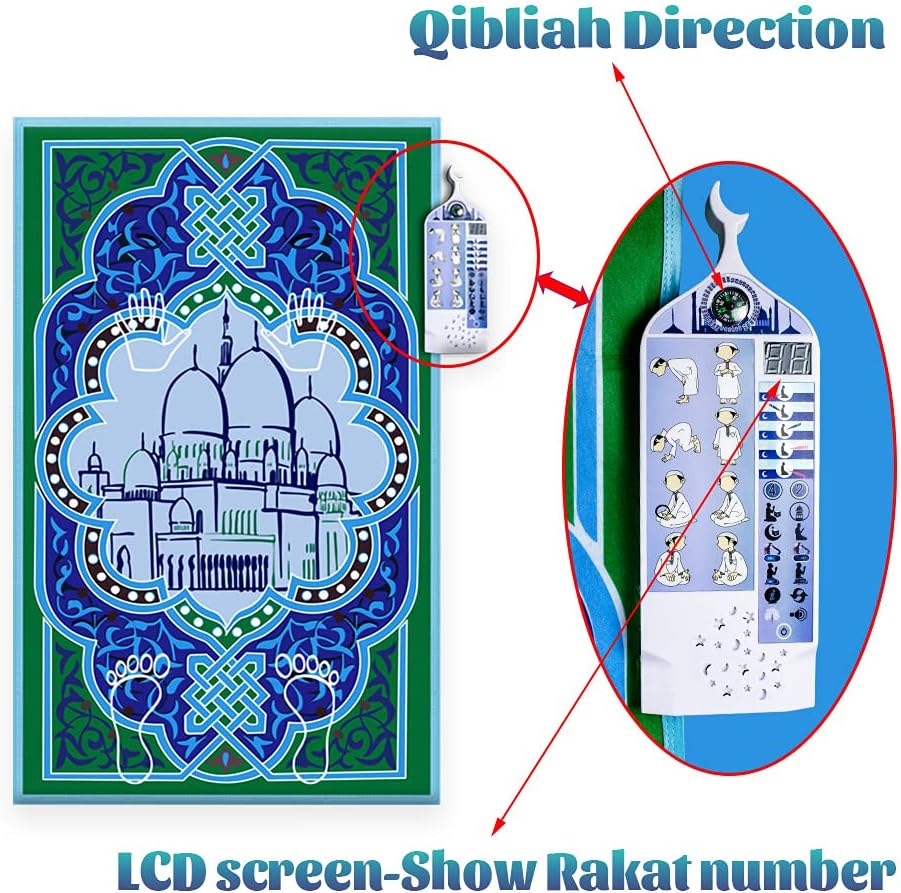 Muslim Prayer Mat, Electronic Prayer Mat for Kids - Toymallpk