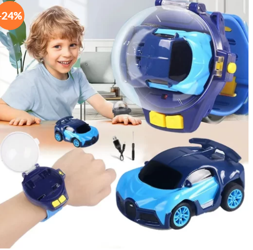 Kids Mini Remote Control Watch Car - Toymallpk