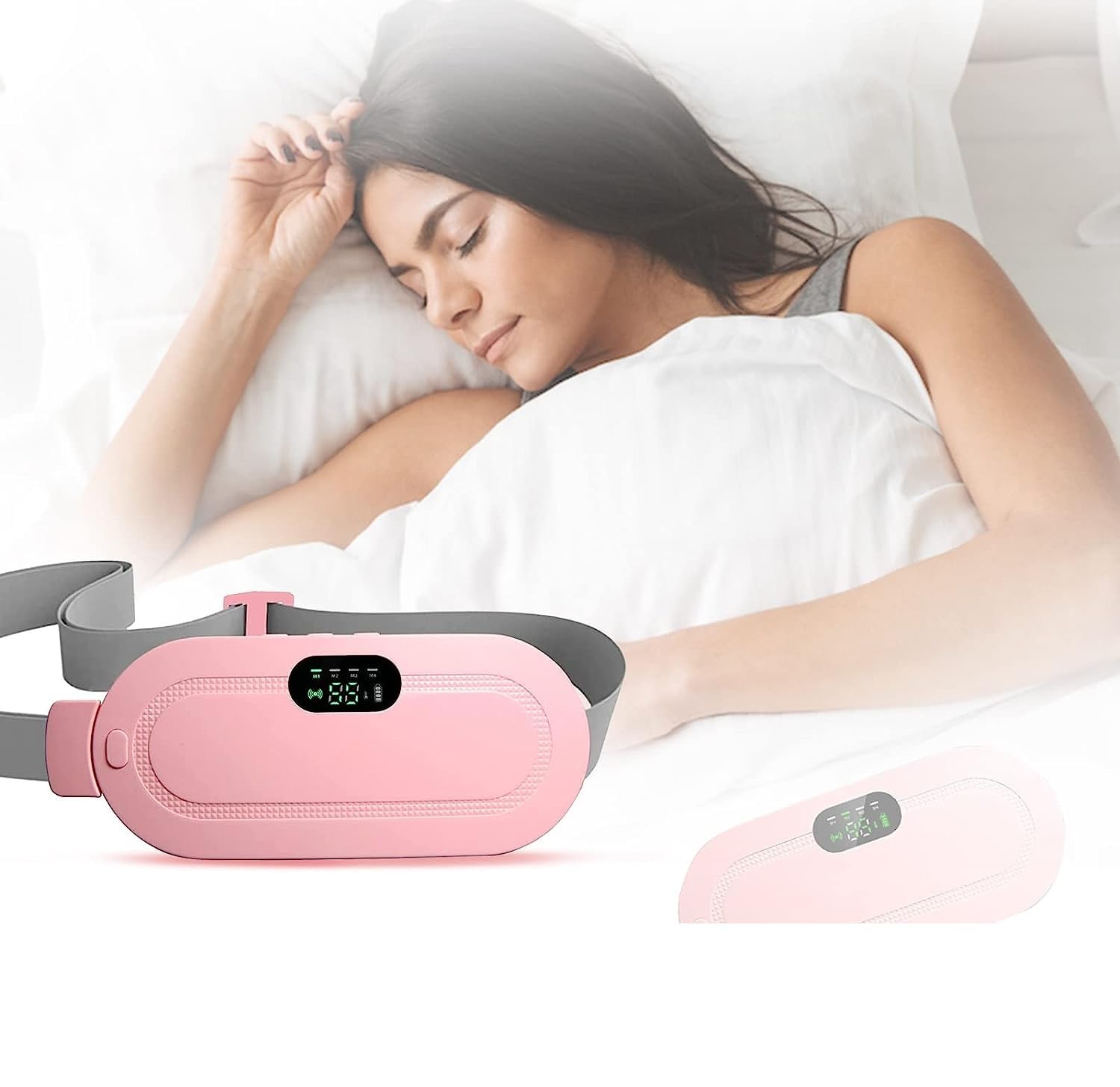 Period Pain Relief Device with 3 Heat Levels and 4 Vibration Massage - Toymallpk