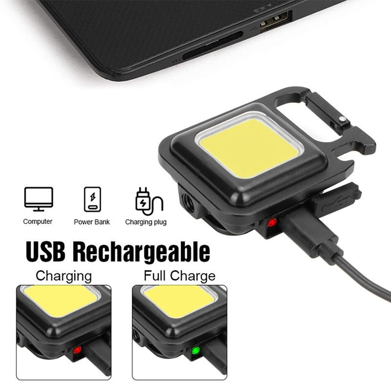 MINI LIGHT COB Rechargeable Keychain Light