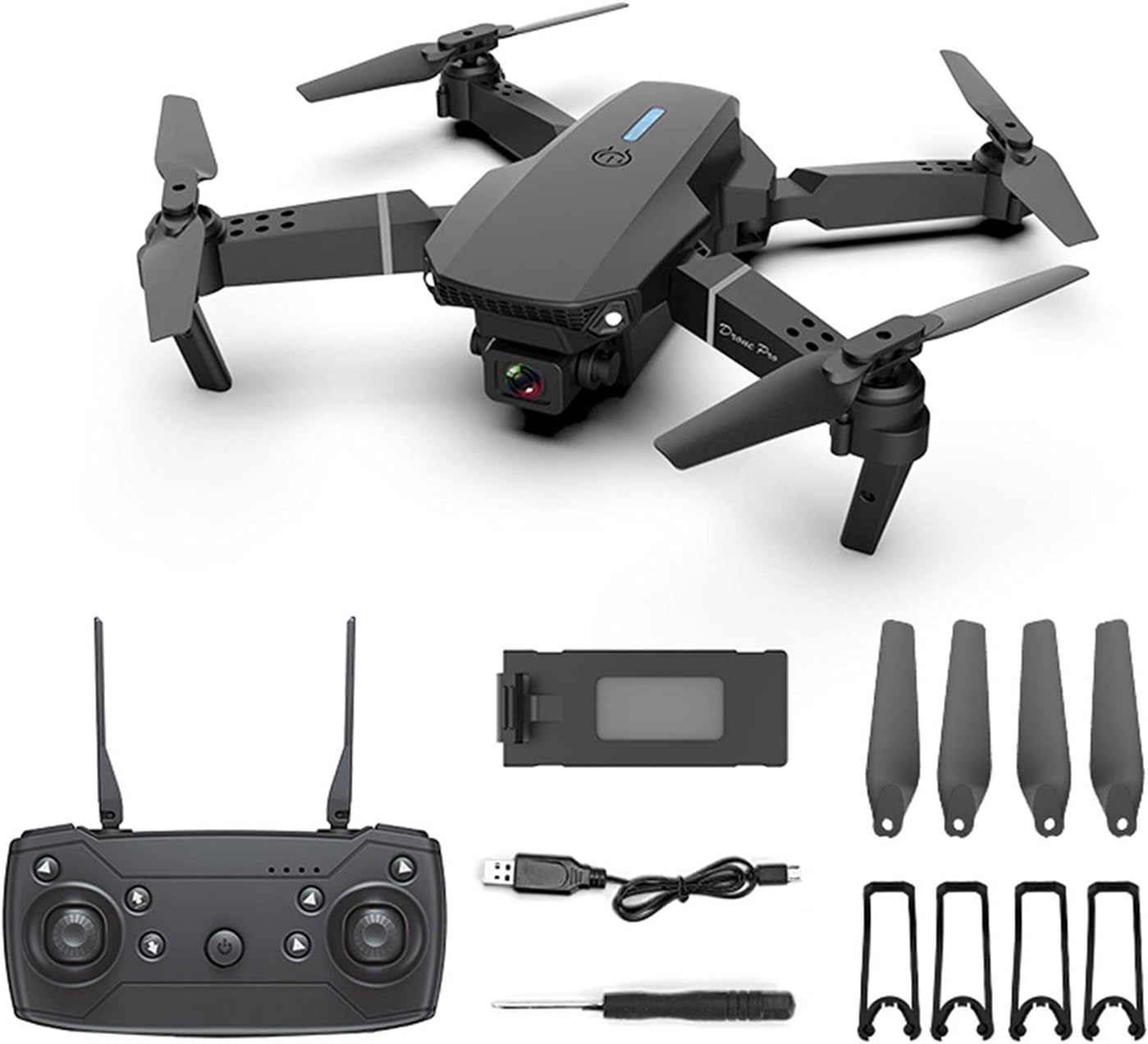 HD Quadcopter E88 Pro Drone-Aerial Photography - Toymallpk