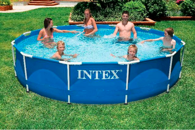 INTEX ( 12' x 30" ) Metal Frame Pool With Water Filter Pump Type "A"