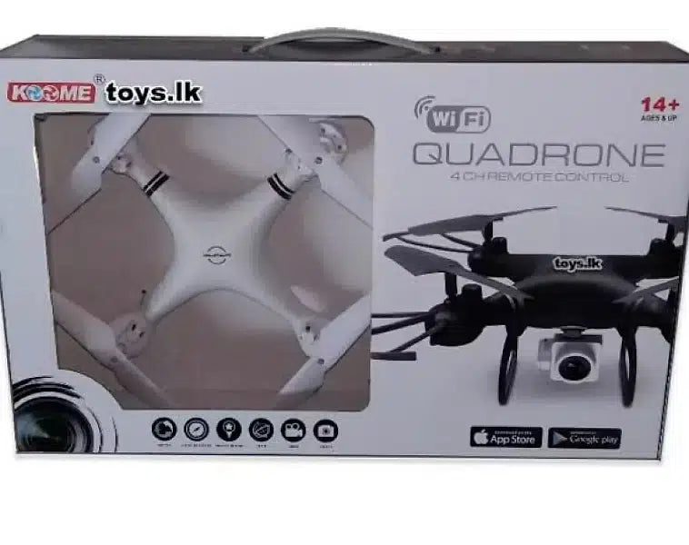 DRONE KOOME Quadrone K3C Headless RC Quadcopter Full HD Camera WiFi Toymallpk