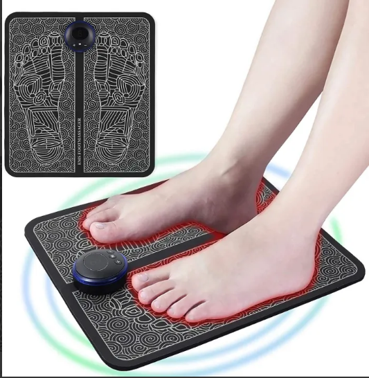 Foot Massager Mat Portable Folding Feet Massage Pad Machine Electronic USB Rechargeable