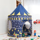 Castle Play House, Foldable Tipi Prince Folding Tent, Children Boy Castle Cubby Play