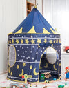 Castle Play House, Foldable Tipi Prince Folding Tent, Children Boy Castle Cubby Play