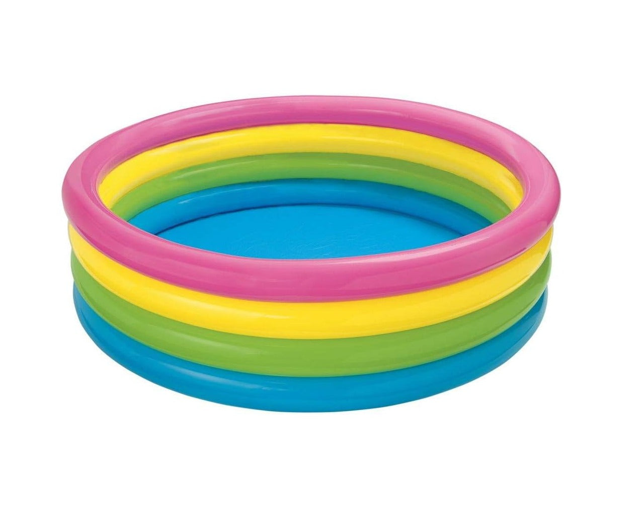 Intex Sunset Glow 4 Ring Rainbow Pool 66"X18" - Toymallpk