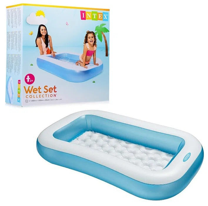 INTEX Rectangular Baby Pool ( 65.5" L x 39.5" W x 11" H ) - Toymallpk