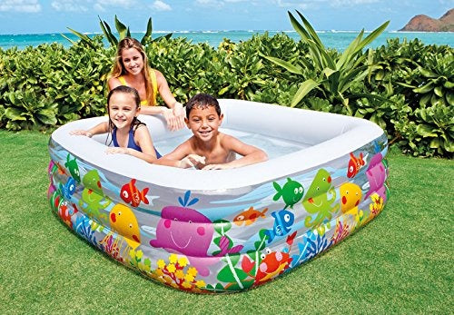 INTEX Swim Center Clear View Aquarium Pool ( 62.5" L x 62.5" W X 19.5" H ) - Toymallpk