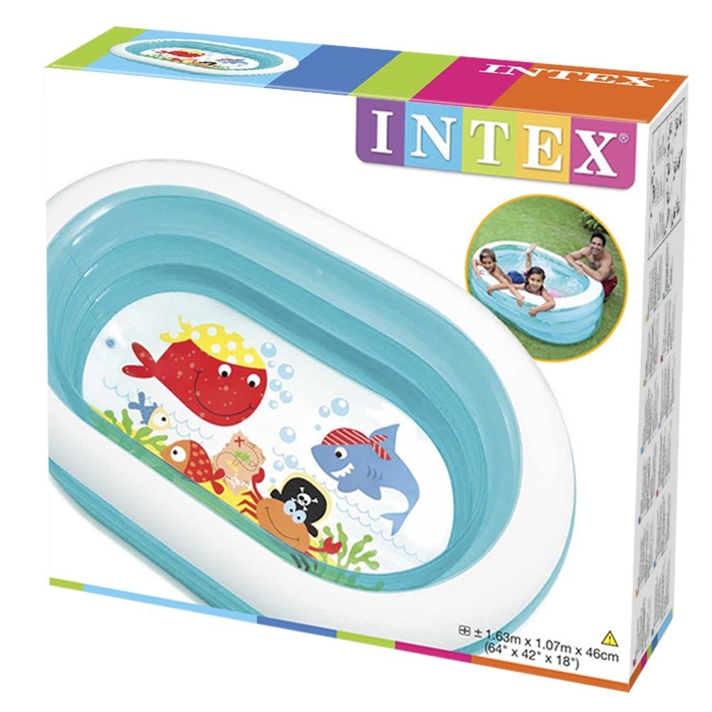 INTEX Ahoy Pirate Friends Pool ( 64" L x 42" W x 18" H ) - Toymallpk