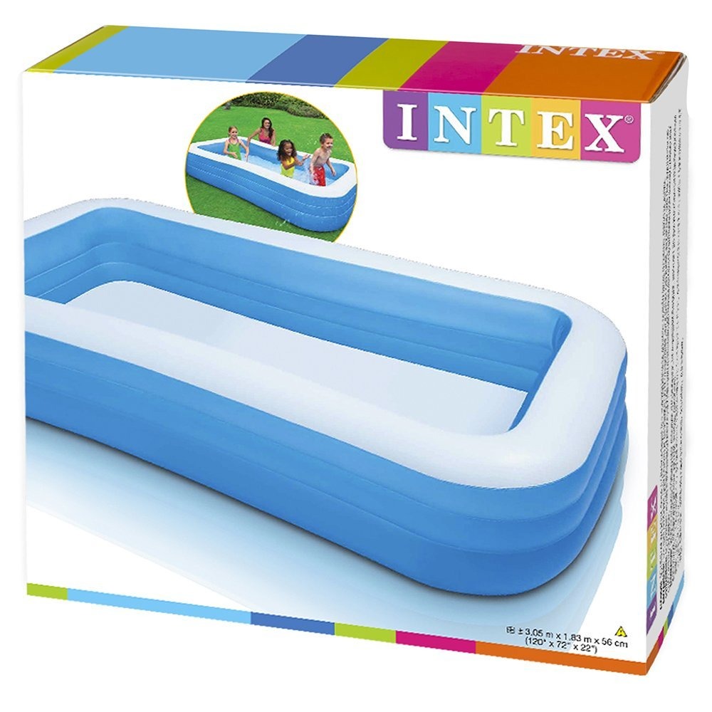 INTEX Swim Center Family Pool (120" L x 72" W 22" H) - Toymallpk