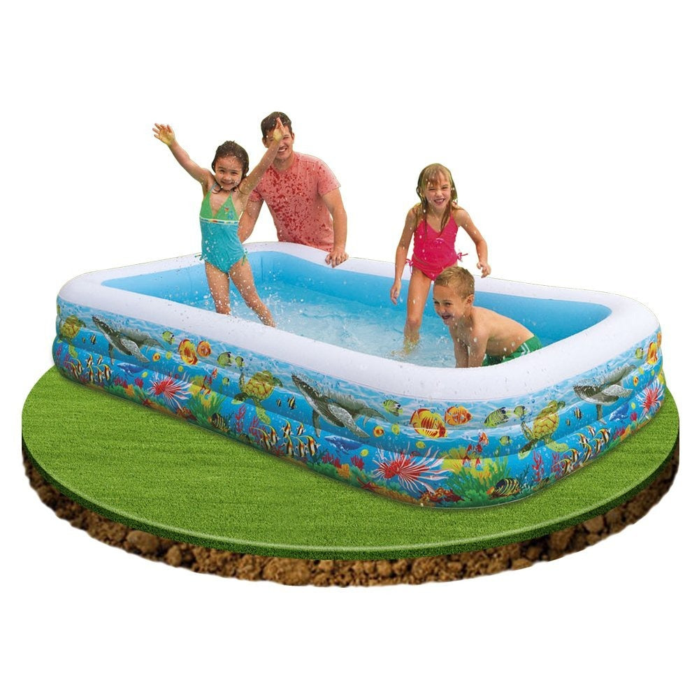 INTEX Swim Center Tropical Reef Family pool (120" L x 72" W 22" H) - Toymallpk