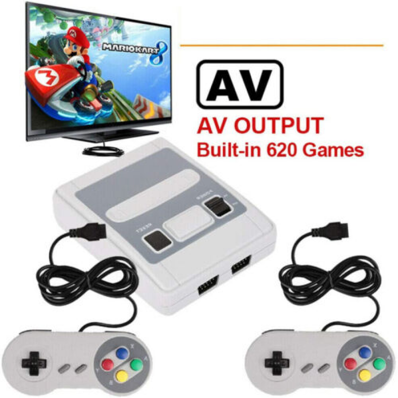 VIDEO TV GAME 620 Games In 1 Mini SNES TV Super Classic Retro SFC VideO GAME - Toymallpk