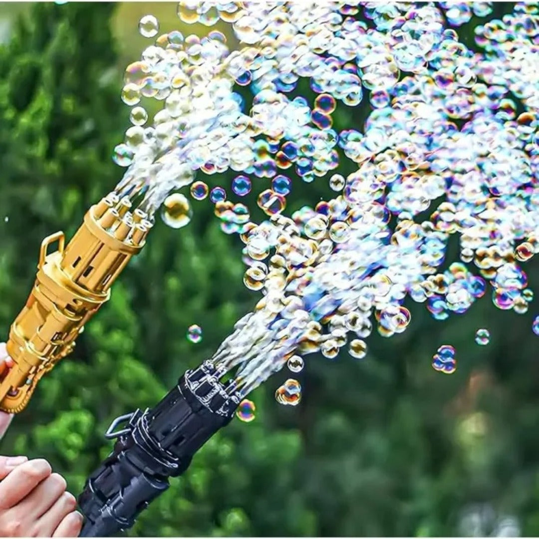 8 Hole massive Bubble Gun Gattling Toy Automatic Electric Bubble Maker Machine glue Gun (Copy)