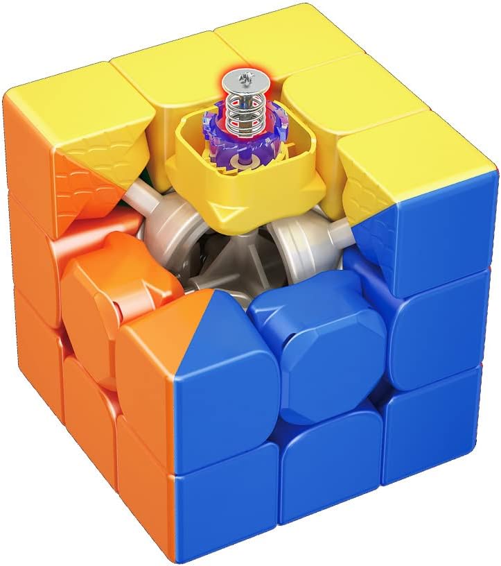 3x3 Magnetic Magic Cube Professional Stickerless Smooths Puzzle Speed Cube, Super RS3M