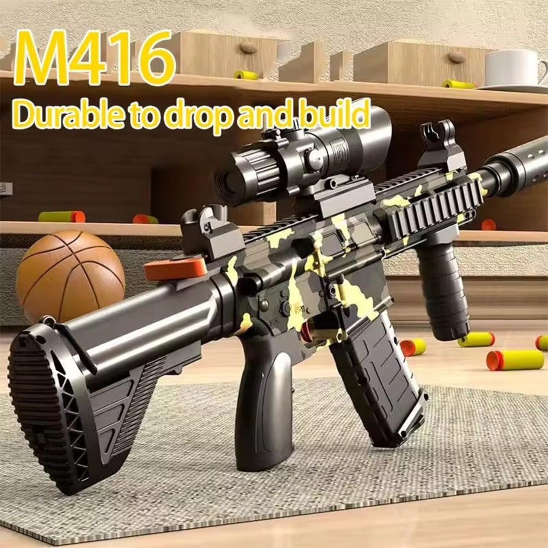 Airsoft M416 Soft Bullet Toy Gun : Safe and Exciting Play for Kids, Tactical Scope, and Accessories