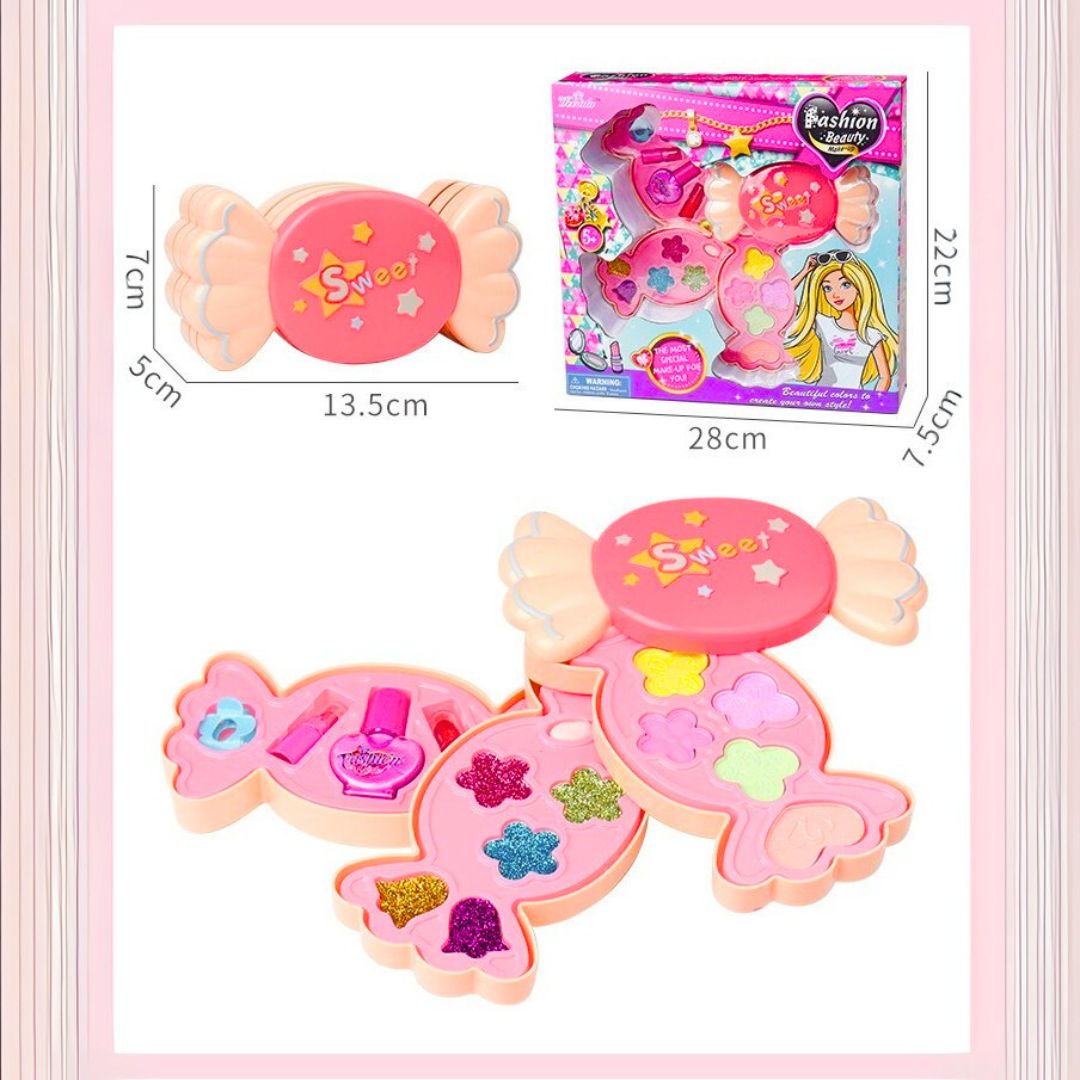 🍬 Candy Style Fashion Beauty Makeup Kit – Little Glam Queens Ke Liye Perfect! 💄✨