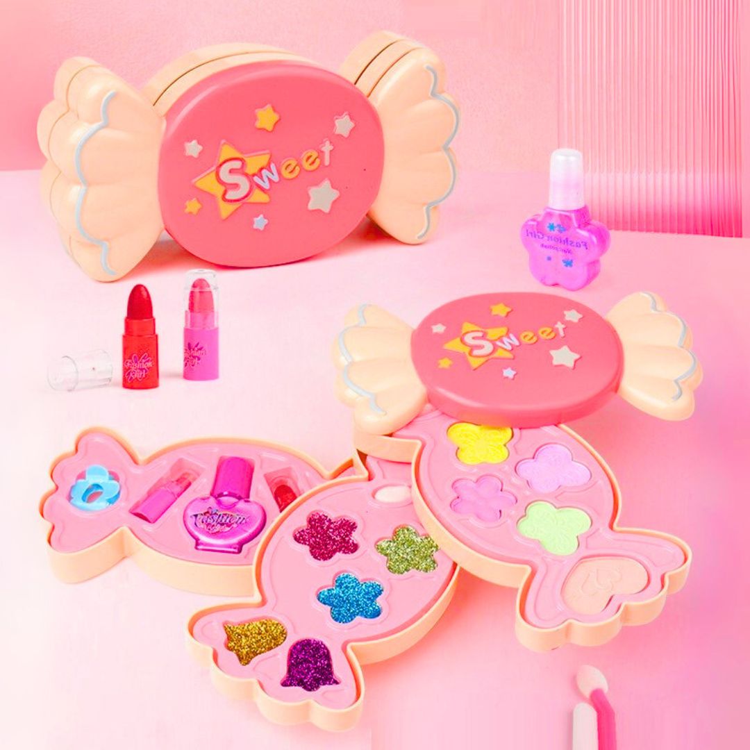🍬 Candy Style Fashion Beauty Makeup Kit – Little Glam Queens Ke Liye Perfect! 💄✨