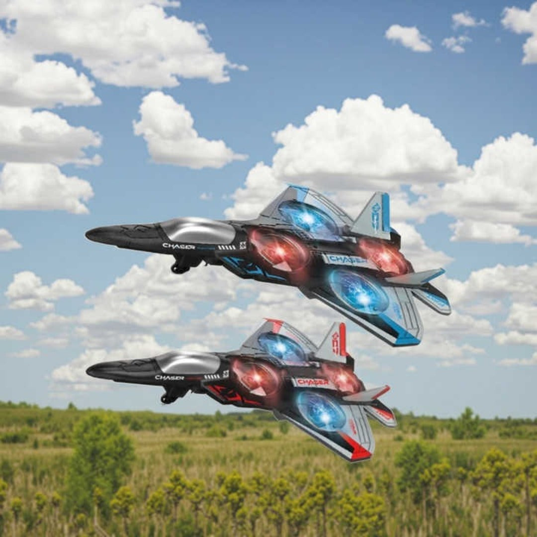 RC Aeroplane 2.4GHz Remote Controlled Aeroplane S2 MODEL  Quadcopter Floating Fighter Plane RC Aeroplane RTF for Beginners, Children and Adults, APlane Toy with Coloured Lights USB Charging