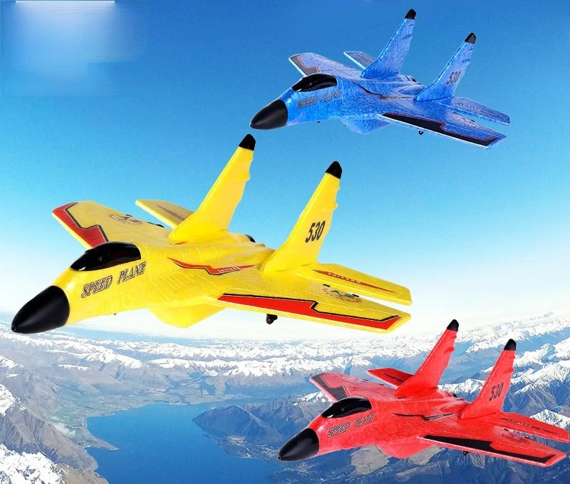 ✈️ New SU-35 RC Remote Control Airplane 🚀 2.4G Fighter Hobby Plane ✨ Glider EPP Foam RC Toy for Kids 🎁 - Toymallpk