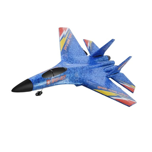 ✈️ New SU-35 RC Remote Control Airplane 🚀 2.4G Fighter Hobby Plane ✨ Glider EPP Foam RC Toy for Kids 🎁 - Toymallpk