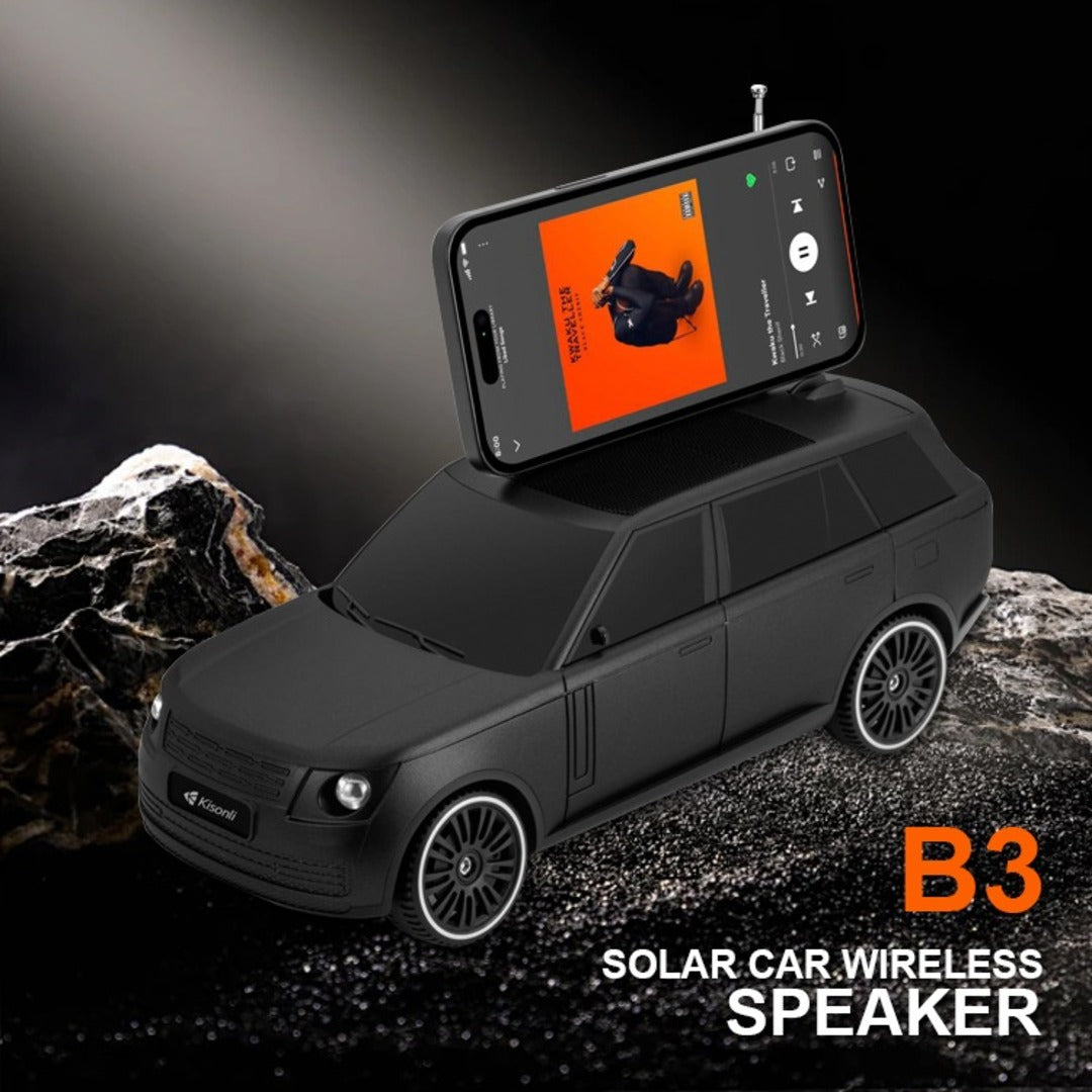 BlueTooth Speaker Charge With Solar & USB Cable Model CAR+JEEEP