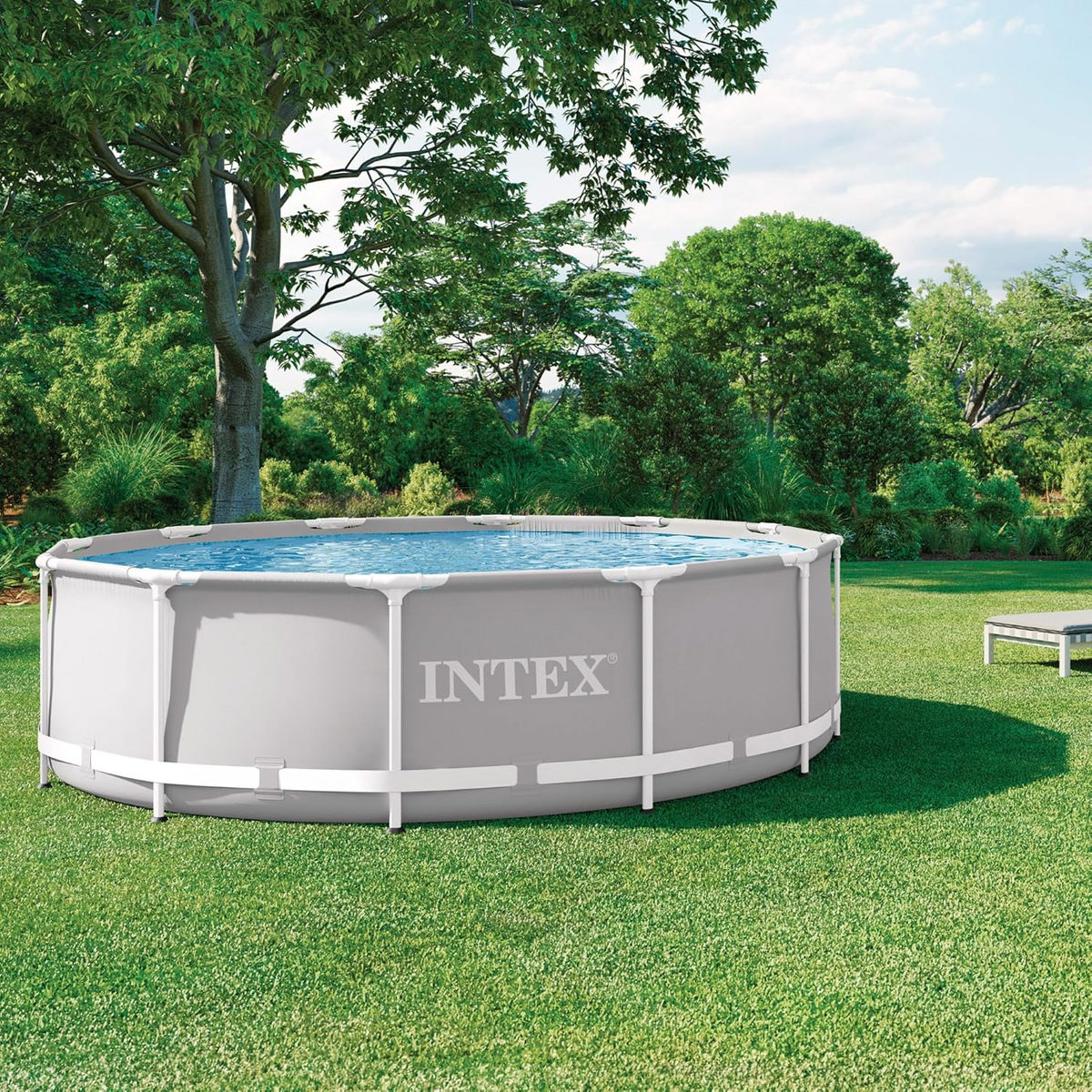 Swimming Pool Intex Frame Pool Round Shape Capacity 8600 L (6+ YEAR) s ...
