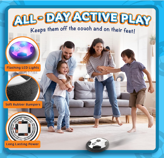 HOVER BALL WITH ENJOY TWO KIDS SOCCER GAME - Toymallpk