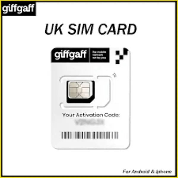 UK Sim  Lifetime GiffGaff  in Pakistan