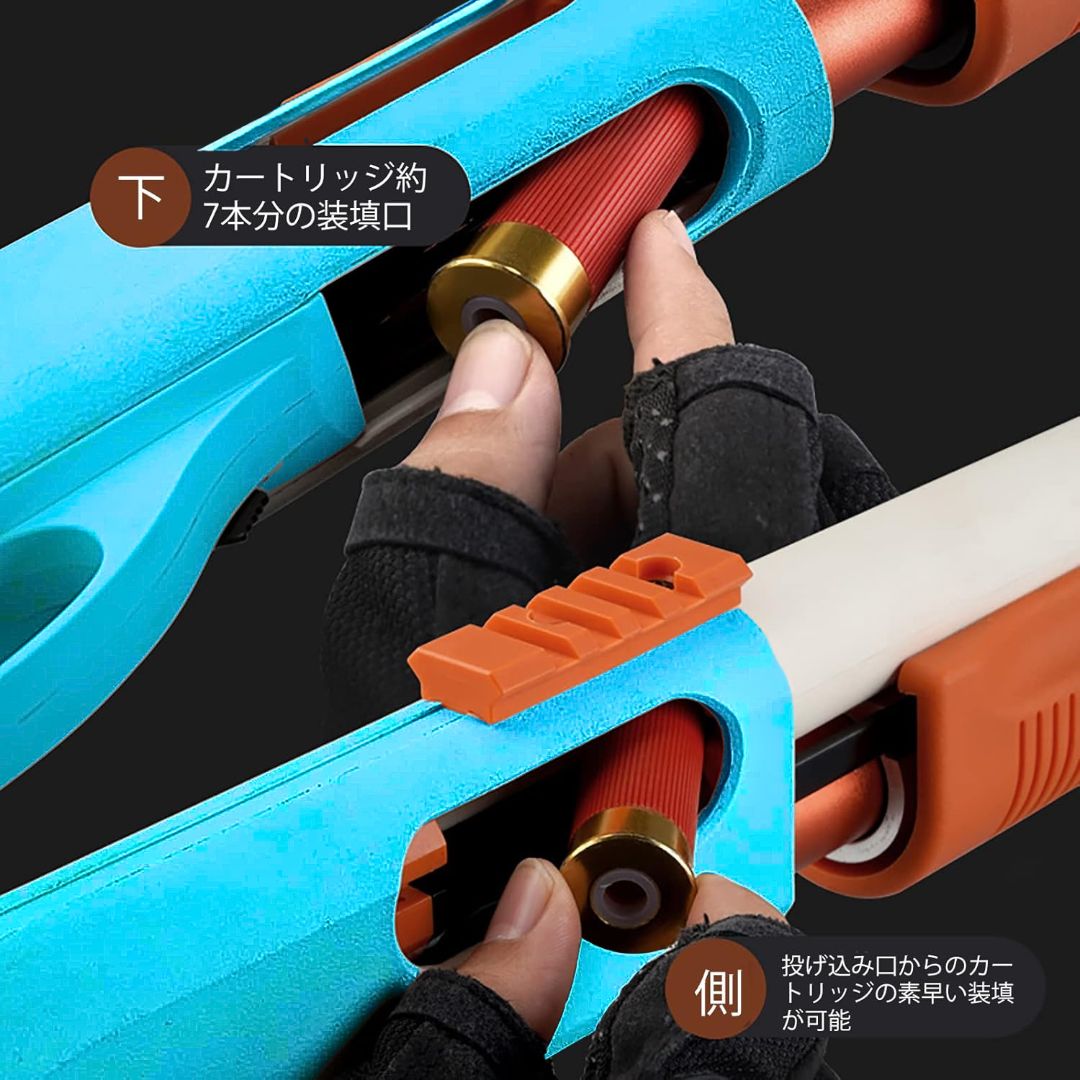 SHELL EJECT SOFT DART Shotgun Style Toy Gun Blowback Shells Reproduction  Genuine Manual  Outdoor Kids Toy