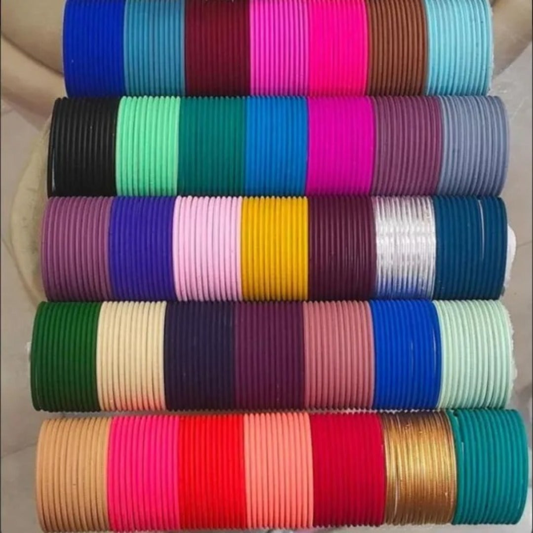 Velvet Glass Bangles for girls and women,  16 colours  include 24 pieces, Wedding package