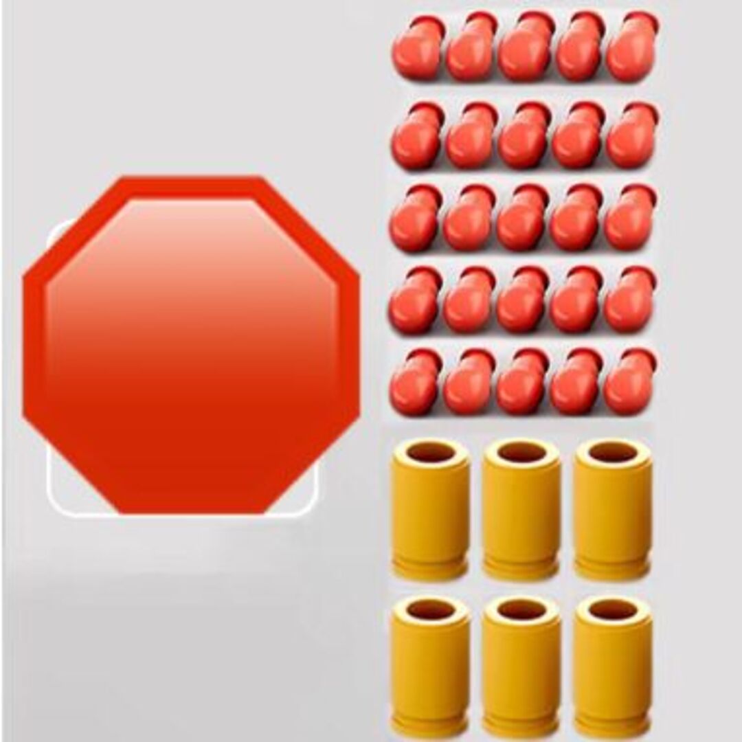 AUTO GUN BULLET SHELL EJECT WITH 10 DART AND 6 SHELL ONLY BULLET