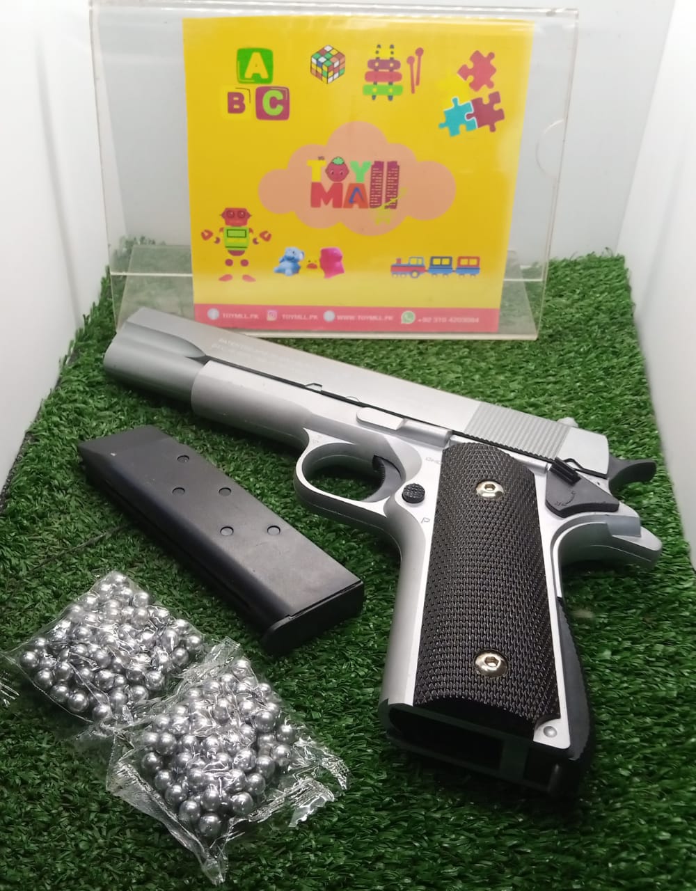 🔫 Silver Hawk BB Bullet Toy Gun - Durable & Realistic Adventure Toy💣