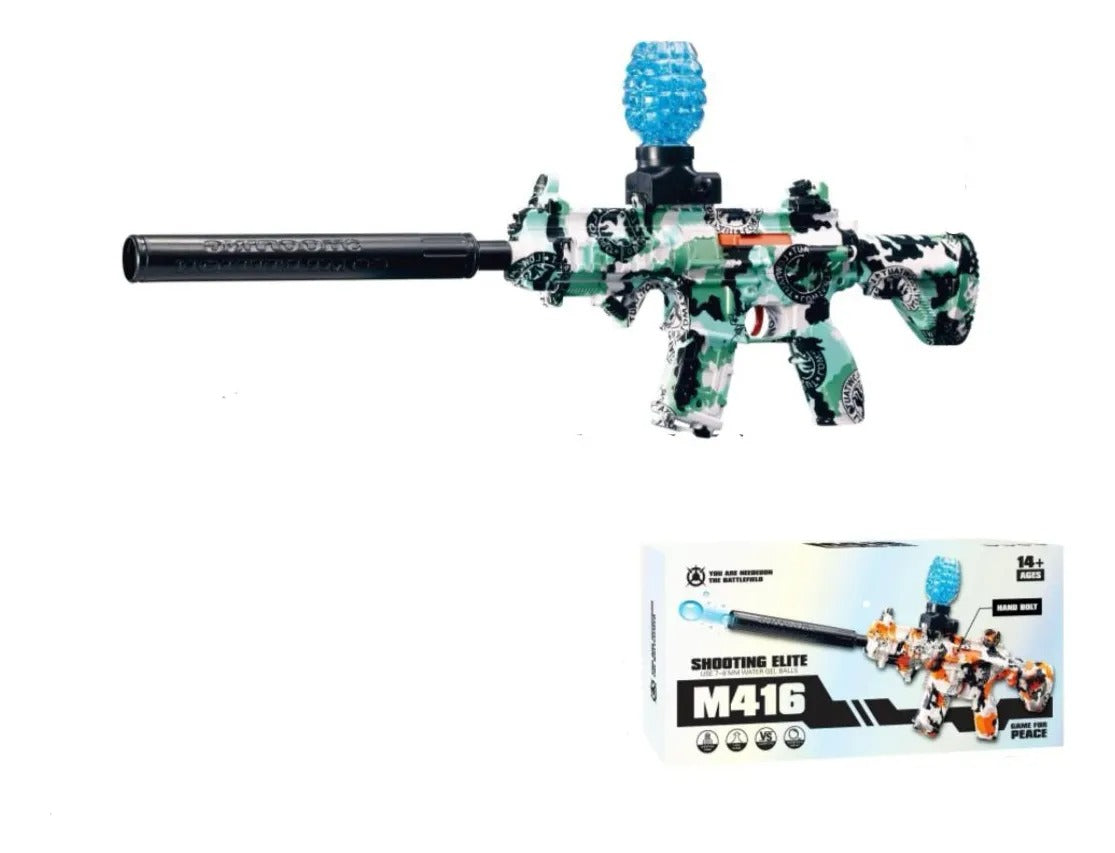 M16A1 Gel Blaster Shooting Elite Gun : 7-8MM Water Gel Balls Automatic And Manual 2in1