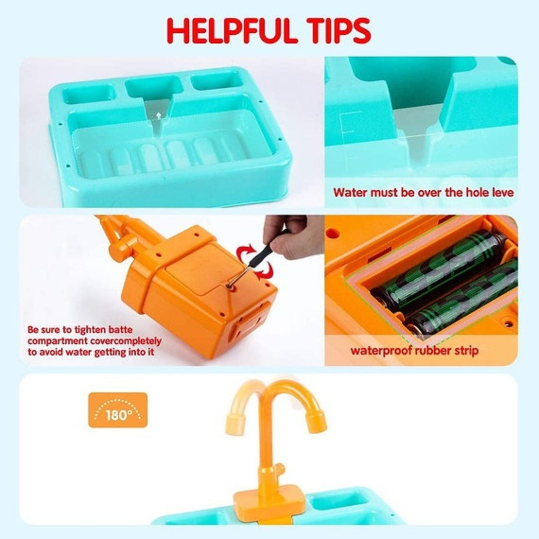 🍴 Kids' Kitchen Sink Playset – Wash, Learn & Play! 🌟