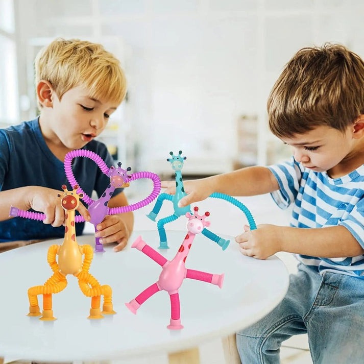 🦒 Flexible Spring Giraffe Toy – Twist, Stretch & Play! 🎉