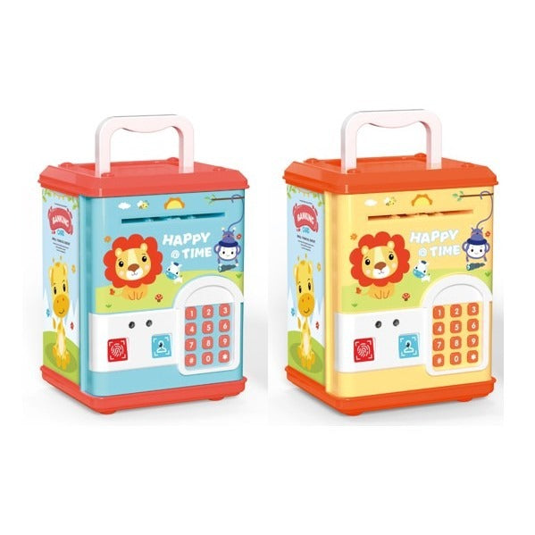🦁 Electronic Money Suitcase Safe ATM – Kids Digital Piggy Bank with Password & Key Card 💰