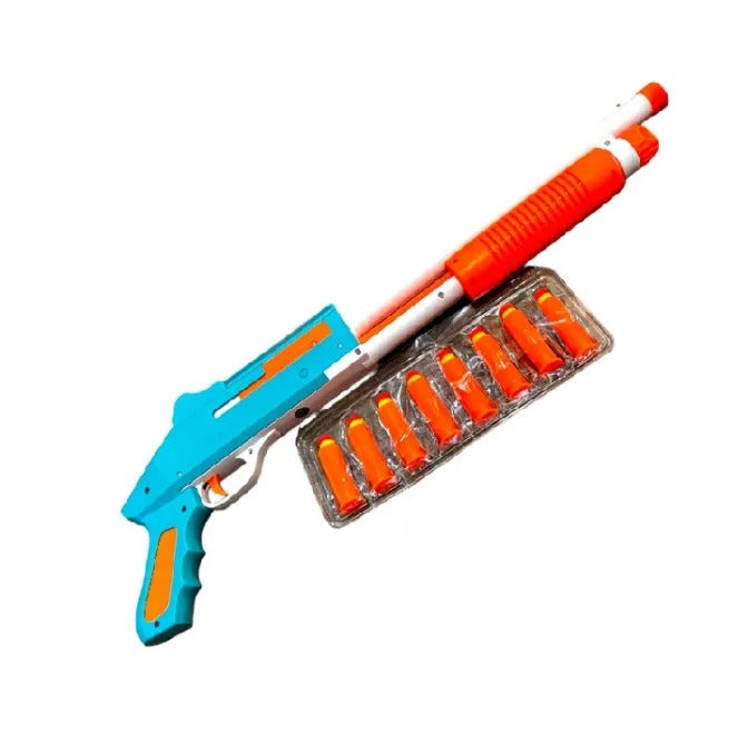 SHELL EJECT SOFT DART Shotgun Style Toy Gun Blowback Shells Reproduction  Genuine Manual  Outdoor Kids Toy