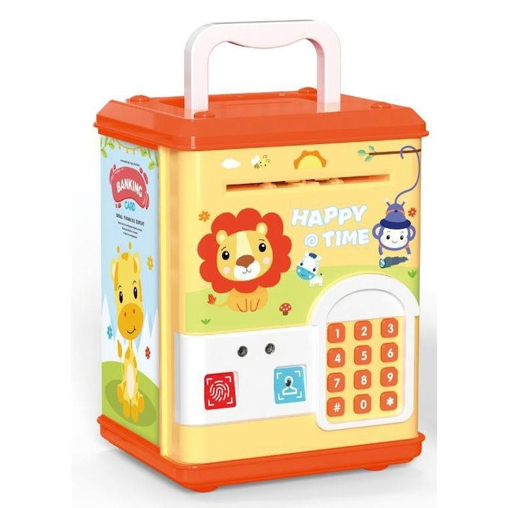 🦁 Electronic Money Suitcase Safe ATM – Kids Digital Piggy Bank with Password & Key Card 💰