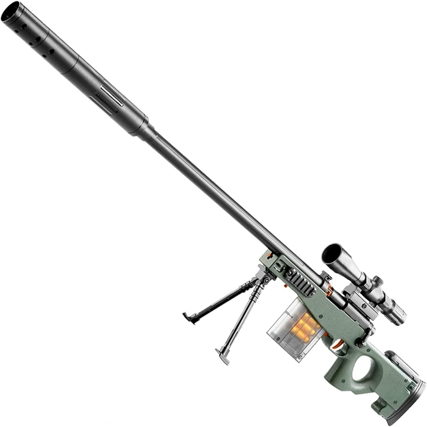 Sniper Rifle Toy Gun Sniper Gun Manual Toy Gun EVA Soft Bullet Sniper Gun Wind Toy Gun Sniper Life Weapon - Toymallpk