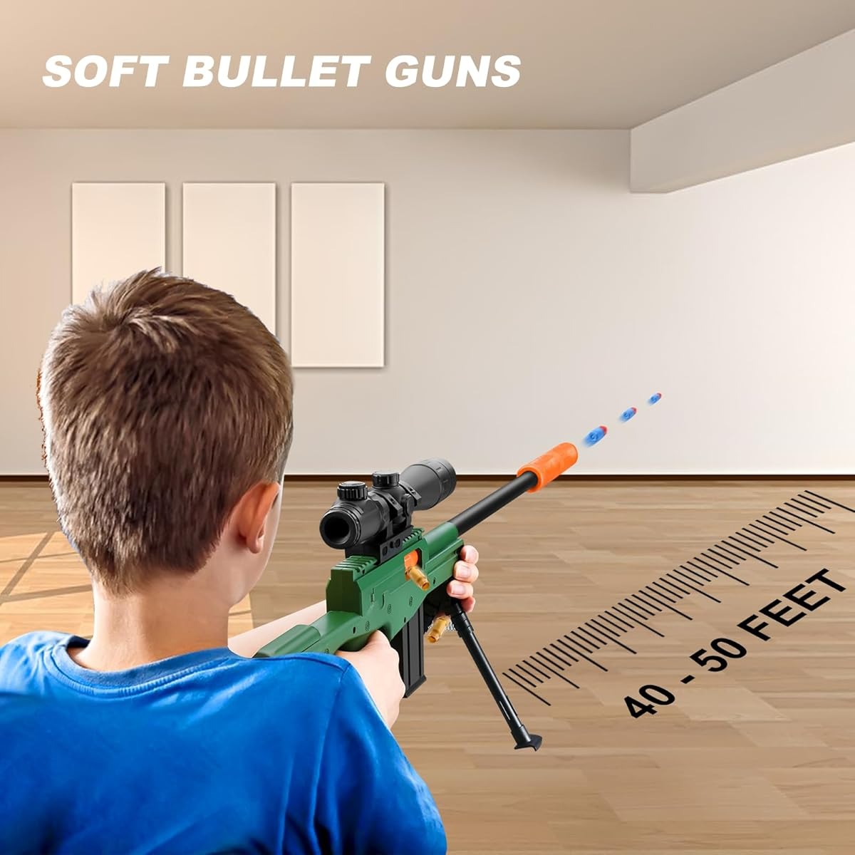 Sniper Rifle Toy Gun Sniper Gun Manual Toy Gun EVA Soft Bullet Sniper Gun Wind Toy Gun Sniper Life Weapon
