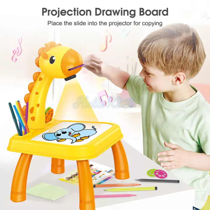 Giraffe Drawing Projector Table - Toymallpk