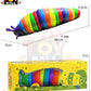 3D  Rainbow Color Articulated Slug  Toy