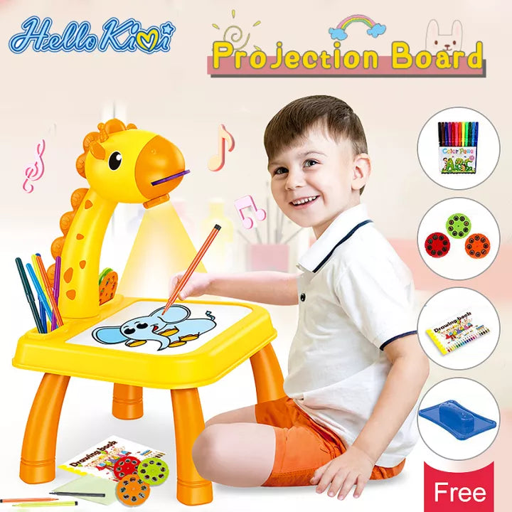 Giraffe Drawing Projector Table - Toymallpk