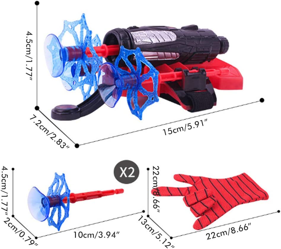 Spiderman Gloves Web Shooter for Kids,Launcher - Toymallpk