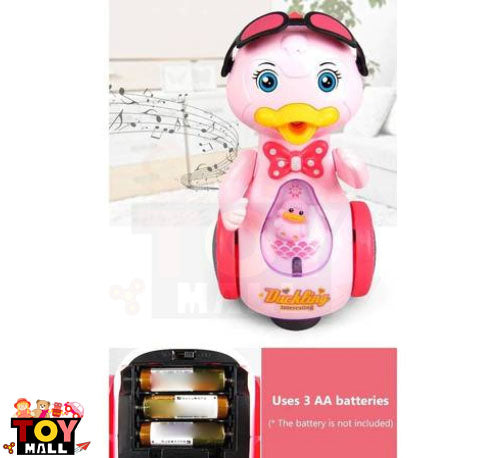 Kids Universal Spray Music Light Electric Sunglasses Duckling Robot