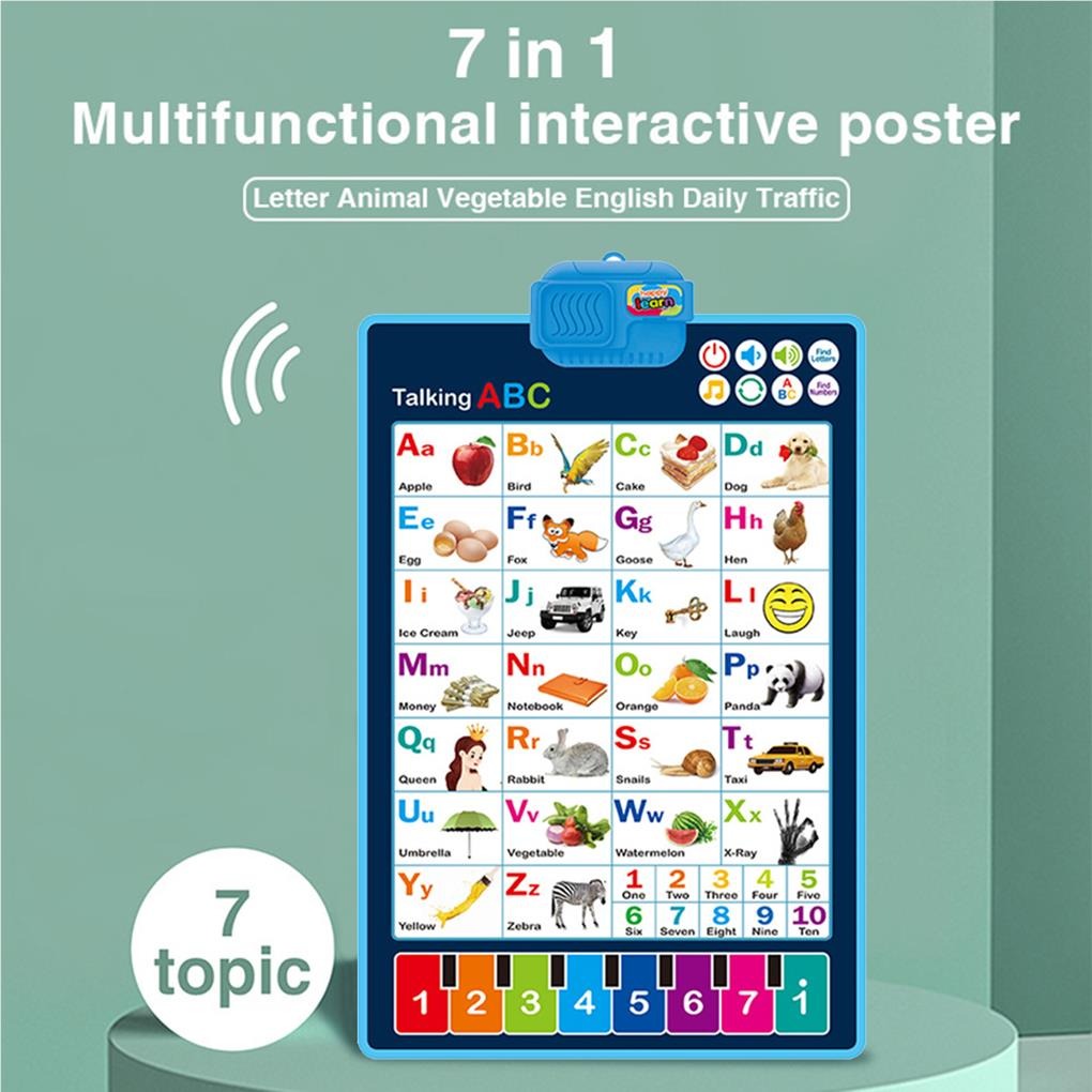 7 in 1 Kids Interactive Learning Chart – Toymallpk